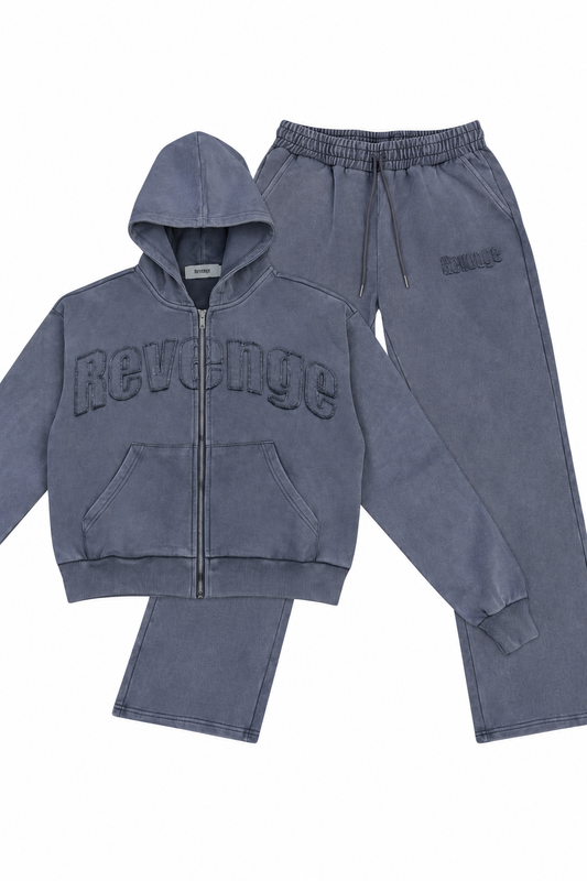 Distressed Tracksuit - Vintage Grey