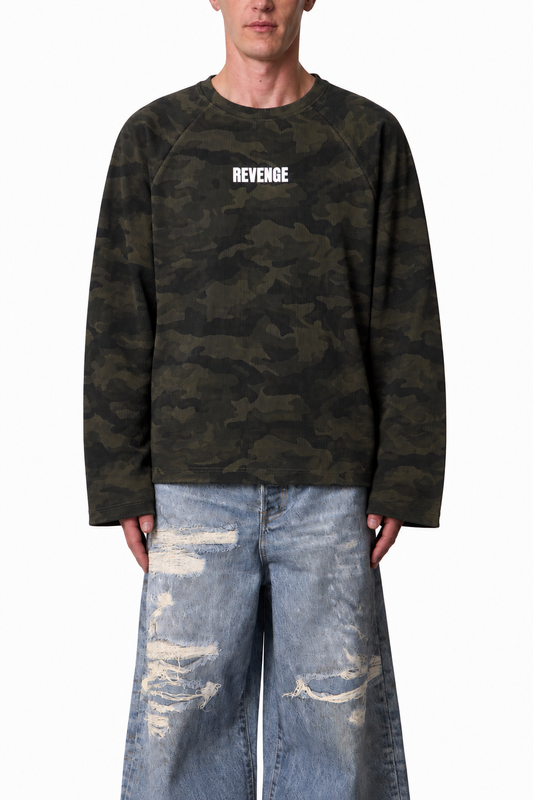 Camo Longe-Sleeve